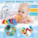 URMYWO Spiral Car Seat Toys for Babies 0-6 Months, Newborn Toys & Infant Toys, 3 Month Baby Toys, Toddler Travel Toys, Sensory Hanging Stroller Toy with Crinkle Mirror, Shower Gifts Essentials, Small