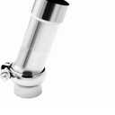2.75 Inch 30 Degree Adjustable SS304 Stainless Steel Bend Tube Exhaust Elbow Pipe for Car Customized Modified Exhaust System
