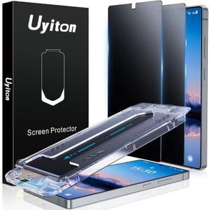 Uyiton for Samsung Galaxy S25 Ultra Matte Privacy Screen Protector - Anti-Fingerprint Anti-Spy Shatterproof Full Coverage Case Friendly 9H Tempered Glass Screen Cover, 2 Pack