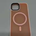 Thomo Strong Magnetic for iPhone 13 Case & iPhone 14 Case [Compatible with Magsafe] [10FT Drop Resistant] Matte Skin Feeling Back, Aluminum Alloy Keys Phone Case iPhone 13/14, Pink Pack of 2