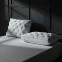 Three Geese Adjustable Layer Goose Feather Down Pillows Queen Set of 2, Assemblable Bed Pillow with Cotton Cover for Side/Back/Stomach Sleepers, Customizable Firmness Design 20x28 (White)