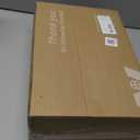 ComSaf Airtight Glass Storage Canister with Wood Lid (1.6 Qt), Clear Food Storage Container Jar with Sealing Lids for Oat Pasta Flour Cereal Rice Sugar Tea Coffee Beans, Set of 3 Square Cookie Jar