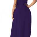 Women's Summer Maxi Dress Long Dress Casual Boho Sleeveless Strap Smocked Tiered Long Beach Sun Dresses (Orange, XXL)