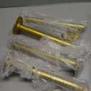 4 Pcs Industrial Pipe Clothes Bars 12 inch, Industrial Pipe Clothing Racks, Gold Closet Rods for Hanging Clothes, Gold Clothing Racks for Home Boutique Retail