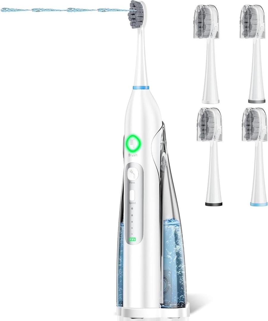 Toothbrush with Water Flosser, All in One,B0GJ5KYQSM
