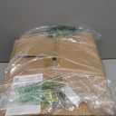 QiMH Table Lamps for Nightstand Set of 2, Bedside Lamp with USB A+C Charging Ports, Farmhouse Table Lamp with Linen Lampshade, Lamps for Living Room, Bedroom Lamps with LED Bulbs, Green