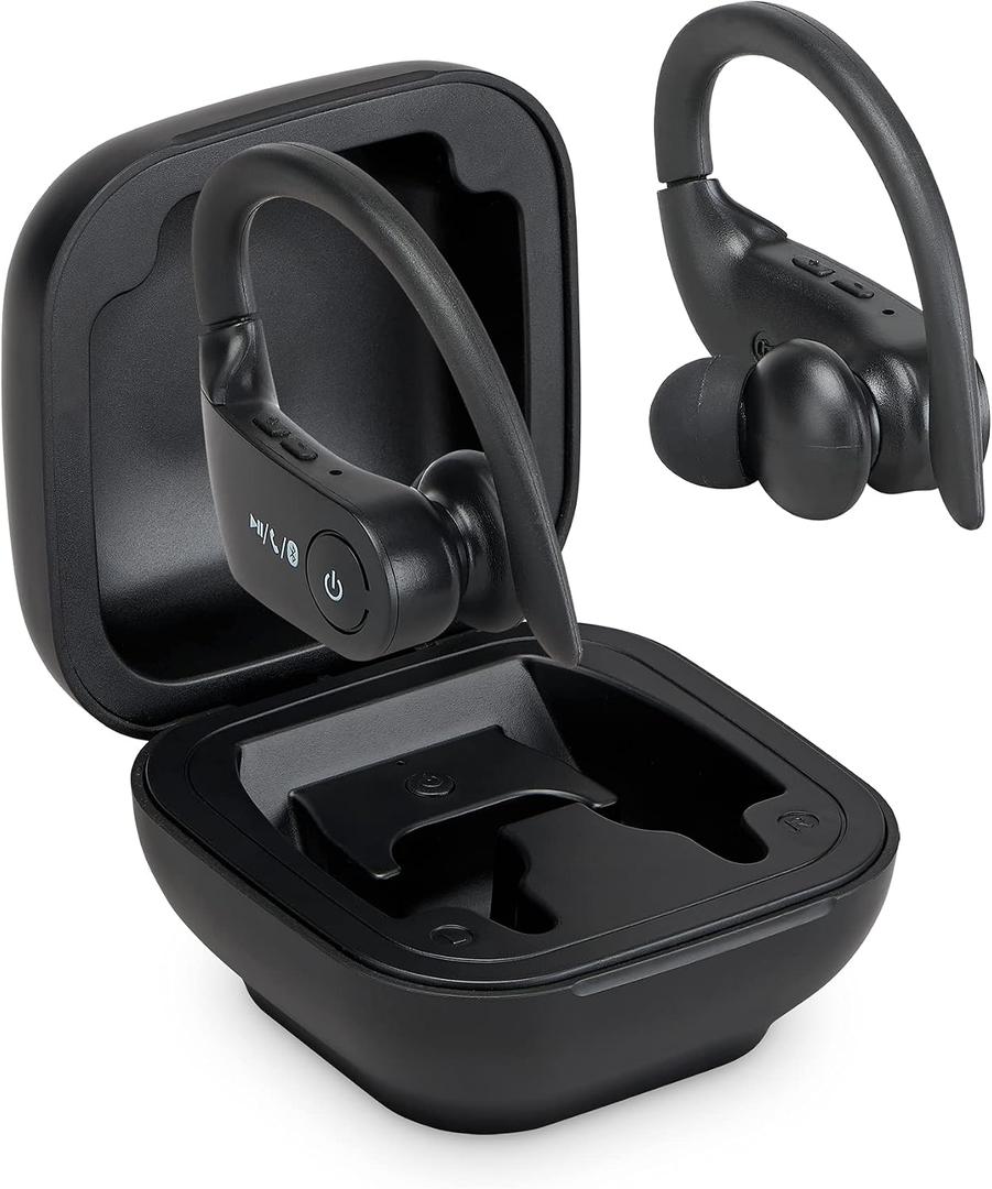 iLive Electronics Truly Wire-Free Earbuds, Sweat Resistant, Includes 3 Set of Ear Tips, Black (IAEBT270B)