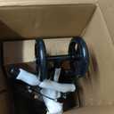 Medline Steerable Knee Walker, Large 8" Wheels, Adjustable Height and Storage Bag, Supports up to 300 lbs, Black