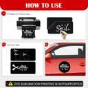 Thaibear Blank Car Magnets, 24" x 17", 2 Pack Car Black Door Magnets Signs for Vehicle, Rounded Corners Blank Flexible Magnet Sheet Stickers for Car to Advertise Business and Personalized Decal