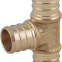 LD Valve-F1807 PEX Fittings-3/4" Pex Tee for PEX Tubing (15-Pack)
