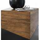 Signature Design by Ashley Accent End Table, Trailbend, Brown/Gunmetal, 15" W x 15" D x 18.5" H