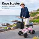 All Terrain Knee Scooter for Adults for Foot Surgery, Pink