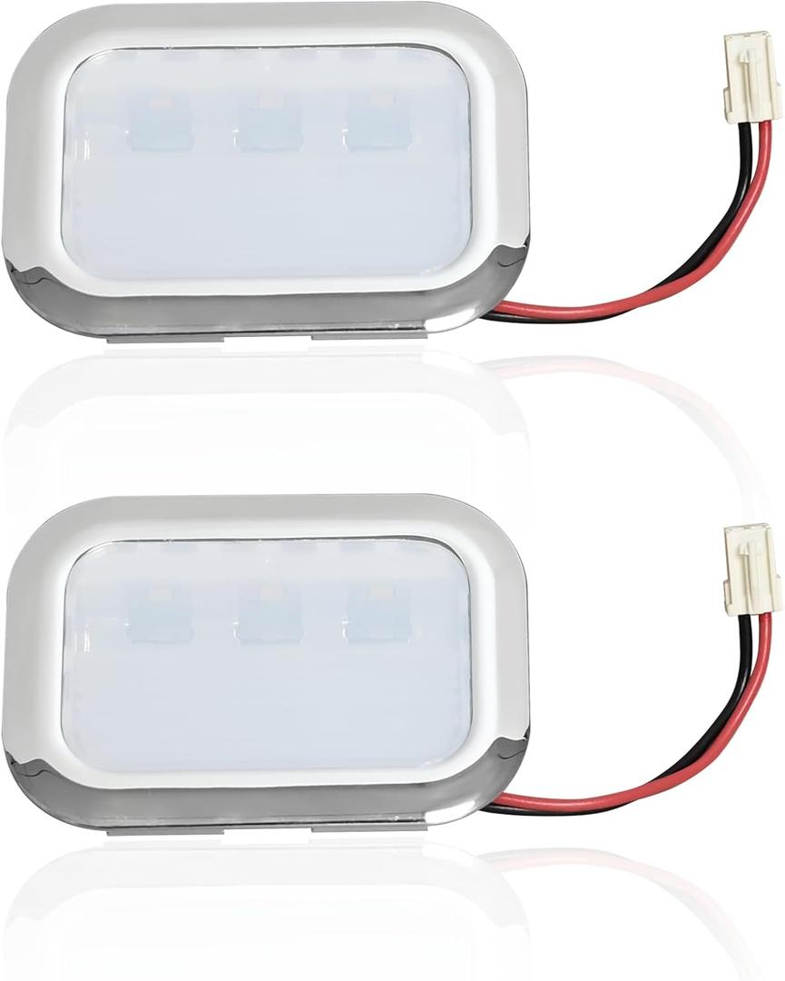 2PCS-W11484836 LED Light Module Compatible with Whirlpool,Jenn-Air, KitchenAid, Maytag, Refrigerators PS16221127, AP6990553,EAP16221127, W11229041 Refrigerator LED Light Module Assembly