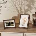 Dreamland 20x30 Solid Walnut Wood Picture Frame, 20 x 30 Wood Poster Frames with Mat for 16 x 24, Rustic Wooden 20 by 30 Frames with Tempered Glass