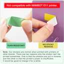 Gersoniel 1600 Pcs Label Tapes 12x40mm Compatible with D30 Label Printer Laminated Labeling Stickers Thermal Labels for Home Office