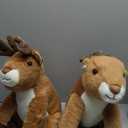 Plush Deer Stuffed Animal Set  Of 2  Plush Deers   for Kids Christmas Birthday Gift Winter Holiday Party Favor Decors(Sitting)