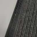 HomeRoots 10" X 30" Gray Synthetic Fiber Striped Outdoor Door Mat Pack of 5