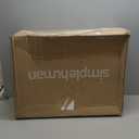 simplehuman 40 Liter / 10.6 Gallon Slim Kitchen Step Trash Can With Secure Slide Lock, Black Plastic