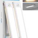 HIBOITEC Under Cabinet Lighting Motion Sensor Wireless, 56 LED Lights for Kitchen, Bedroom, Pantry, Adjustable Brightness Color Settings, Rechargeable Magnetic, 2 Pack (9.3inch-56LED)