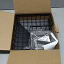 Fikoksol Large Sponge Holder for Kitchen Sink, 90-Degree Sink Caddy Organizer with Dish Brush Holder for Countertop Corner Storage Rack, Metal L-Shaped Kitchen Sink Sponge Soap Organizer Storage Ideas