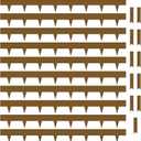Worth Garden 10-Pack Corten Steel Landscape Lawn Edging - 4.5in H Rust Patina Finish Bendable Metal Strips - Hammer-in Pre-Rusted Border w/ 11 Clips - Yard Pathway Divider (33Ft Total)