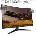 ASUS TUF Gaming Series 5 32” 1080P Curved Monitor (VG32VQM5AZ) - Full HD, 1500R, 240Hz, 0.5ms, Extreme Low Motion Blur Sync, FreeSync Premium, 120% sRGB, DisplayWidget