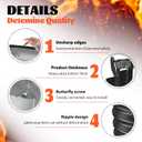 YSEJOMP 60 Inch Round Galvanized Fire Pit Ring/Fire Ring - Foldable and Perfect for Outdoor Gatherings and Campfires in The Yard/Garden/Park/Beach (Black+Gray, 5 FT Diameter+1 FT Tall)