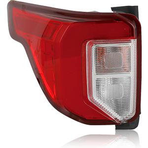 LED Tail Lights Assembly Compatible with 2020-2023 Ford Explorer Base/XLT/Limited/Platinum Taillight Rear Brake Lamp Signal with Bulbs and Harnesses Left Driver Side LB5Z13405F FO2800275