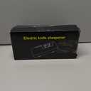 Electric Knife Sharpener, 3-Stage Professional Sharpening with Diamond Abrasives for Kitchen, Serrated Knives