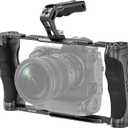 NEEWER Universal Camera Cage & Top Handle with 3/8" ARRI Locating Pins Kit, Video Rig Camera Stabilizer with Arca Type Base, Dual Handgrips, Compatible with SmallRig Accessories, CA016T