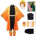 Anime Cosplay Costume with Wig for Adults, Anime Cosplay Uniform Kimono Outfit for Men and Women Halloween (3X-Large, Zenits)