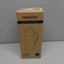 Creamer Pitcher for Coffee,1L/34 Oz Thermal Coffee Carafe,Stainless Steel Coffee Carafes for Keeping Hot and Cold,Double-Wall Design,12-Hour Hot & Cold,Leak-Proof, Portable for Travel,Camping,Office