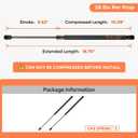 C16-21220 18.7 inch 28 lbs Gas Struts Shocks, 18" Gas Spring Lift for A.R.E Leer Camper Shell Pickup Truck Cap Topper Canopy Glass Door Toolbox Window Cover, 2 Pack