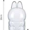 Cases for Blind Box Doll, Protective Case Cover Acrylic Clear Protector for Sitting Blind Box Doll with Keychain (Doll Not Included,1 PC Sitting Case)