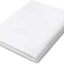 Flat Sheet Queen Size  100% Egyptian Cotton, 400 Thread Count  Luxury Hotel Quality Sateen Top Sheet, Crisp, Cool & Breathable, Durable Hotel-Quality Bed Linen  White