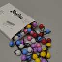 36 Pieces Hair Ties Balls Ponytail Holders Colorful Twin Bead Ponytail Balls 80s 90s Elastic Hair Accessories for Baby Kid(16 mm,Multicolor)