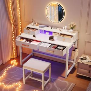 YITAHOME Makeup Vanity Table with Stool