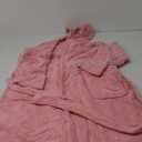 Hooded Bathrobes for Women, Soft Long Towel Robes for Women - Quick Dry yet Warm (Large-X-Large, Light Pink)