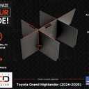 Vehicle OCD - Center Console Organizer for Toyota Grand Highlander (2024-2026) - Made in USA - SLX198