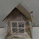 Bird Feeders, Heavy Duty Metal Bird Feeder for Outdoors Hanging, Weatherproof Large Capacity Wild Bird Feeder for Outside Garden Yard, Country House Shape