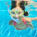 Kids Snorkel Set Dry Top Snorkeling Gear for Kids Youth Boys Girls Junior Age 5-15,Tempered Glass Swimming Diving Mask and Snorkel Set 180 Degree Panoramic View