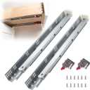 10 Pairs 21 Inch Undermount Drawer Slides, Self Soft Close Full Extension Drawer Rails Concealed Drawer Runners Adjustable Locking Devices Mounting Brackets Screws Included