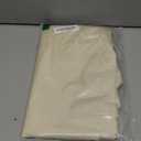 ALYVIA SPRING Stall Fabric Shower Curtain Liner Waterproof - Soft & Lightweight Long Stall Size Shower Curtain with Magnets, Machine Washable - 54x78, Cream