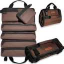 WELKINLAND 3In1-Pack Tool Roll, 6-Pocket Roll-Up Tool Organizer