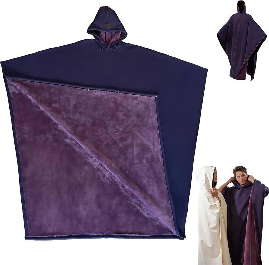 Arcane Hoodie, Calming Weighted Cloak Hoodie, Cozy Cloak Blanket, Loose Blanket Hoodie, Oversized Hoodie Blanket for Relaxation, 