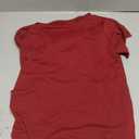 Women's High Low Crewneck shortsleeve Hem blouse shirt S
