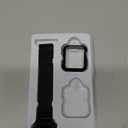 Magnetic Band and Case for Apple Watch Band 40mm 41mm 38mm 44mm 45mm 46mm 42mm Women/Men,Stainless Steel Milanese Loop Bracelet Strap with Cover Combo iWatch series 11 10 9 8 7 6 5 4 SE Ultra/2 3 49mm (01-Black)