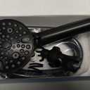 MakeFit Filtered Shower Head with Handheld-10 Modes High Pressure Showerhead with Built-in Power Wash,Long 71-inch Hose & Adjustable Bracket, Water Softener Filter Beads for Hard Water-Remove Chlorine (Matte Black)