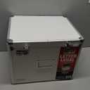 Vaultz Locking File Storage Chest, Two-Handled, Letter/Legal File Storage, 17 1/2 W x 14 D x 12 1/2 H Inches, White (VZ00169)