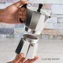 Primula Classic Stovetop Espresso and Coffee Maker, Moka Pot for Italian and Cuban Caf Brewing, Greca Coffee Maker, Cafeteras, 12 Espresso Cups, Silver